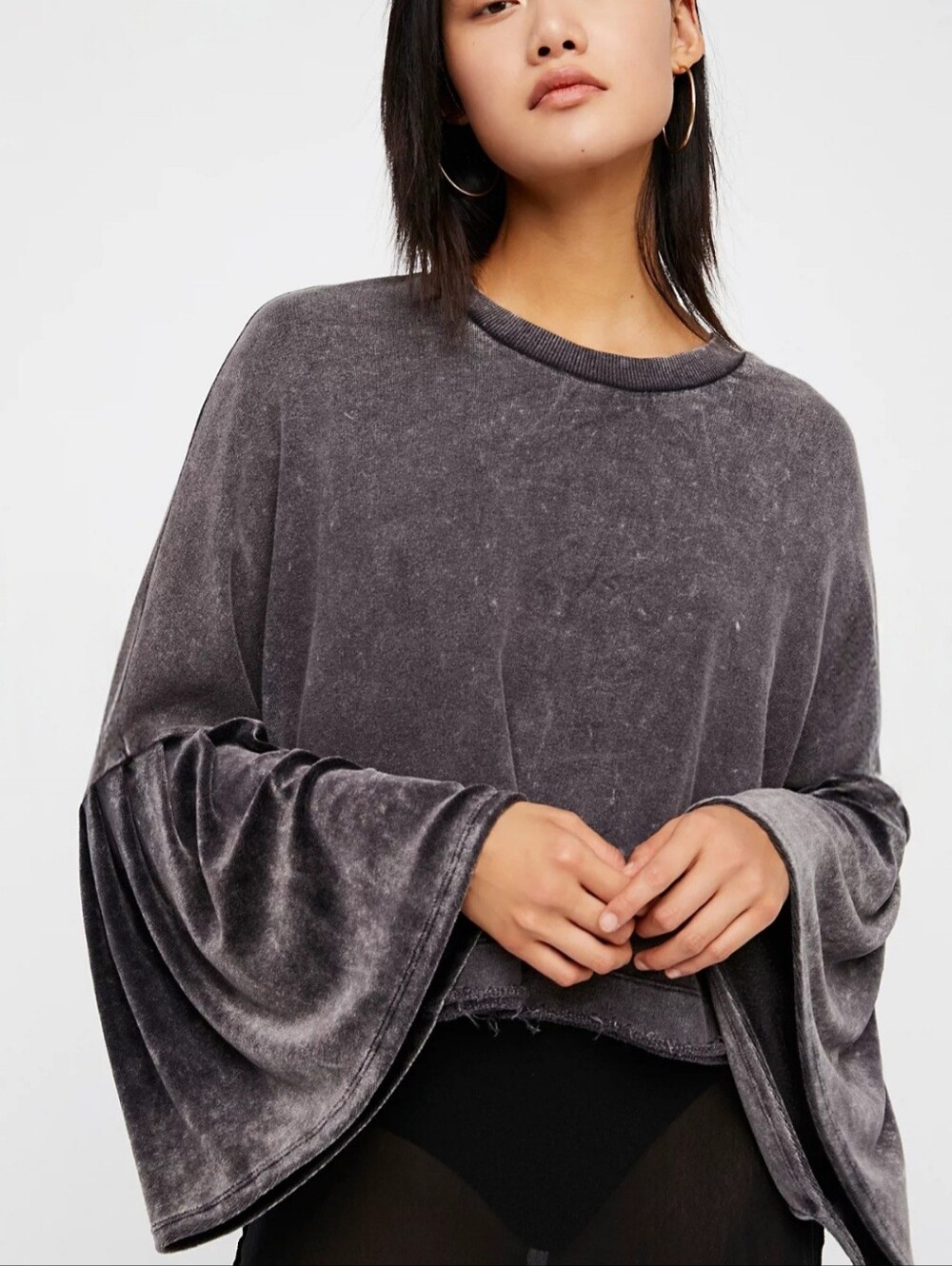 Free People Glorious Sleeves Oversize Sweatshirt